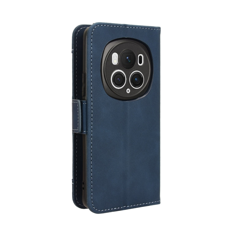 For Honor Magic6 Pro Skin Feel Calf Texture Card Slots Leather Phone Case(Blue) - Honor Cases by PMC Jewellery | Online Shopping South Africa | PMC Jewellery | Buy Now Pay Later Mobicred