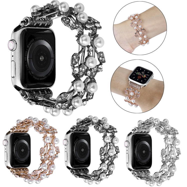 Four-leaf Bead Metal Watch Band For Apple Watch Ultra 2 49mm(Silver) - free shipping - PMC TechLife - Order now!