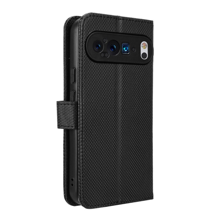 For Google Pixel 9 Diamond Texture Leather Phone Case(Black) - Google Cases by PMC Jewellery | Online Shopping South Africa | PMC Jewellery | Buy Now Pay Later Mobicred