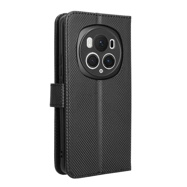 For Honor Magic6 Pro Diamond Texture Leather Phone Case(Black) - free shipping - PMC Jewellery - Order now!