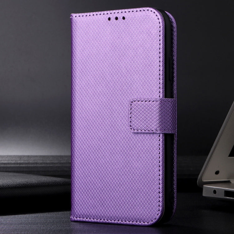 For Sony Xperia 1 VI 2024 Diamond Texture Leather Phone Case(Purple) - Sony Cases by PMC Jewellery | Online Shopping South Africa | PMC Jewellery | Buy Now Pay Later Mobicred