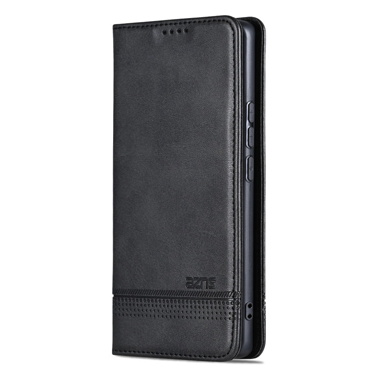 For Huawei Pura 70 Ultra AZNS Magnetic Calf Texture Flip Leather Phone Case(Black) - Huawei Cases by AZNS | Online Shopping South Africa | PMC Jewellery
