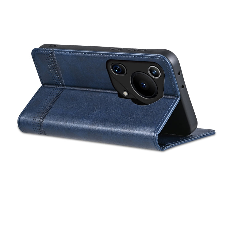 For Huawei Pura 70 Ultra AZNS Magnetic Calf Texture Flip Leather Phone Case(Dark Blue) - Huawei Cases by AZNS | Online Shopping South Africa | PMC Jewellery | Buy Now Pay Later Mobicred