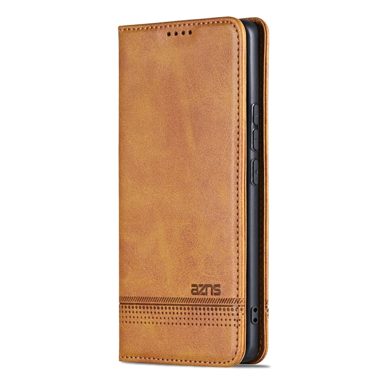 For Huawei Pura 70 Ultra AZNS Magnetic Calf Texture Flip Leather Phone Case(Light Brown) - Huawei Cases by AZNS | Online Shopping South Africa | PMC Jewellery | Buy Now Pay Later Mobicred