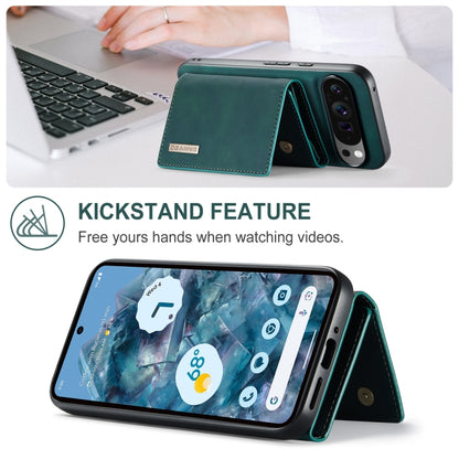 For Google Pixel 9 Pro XL DG.MING M1 Series 3-Fold Multi Card Wallet + Magnetic Phone Case(Green) - Google Cases by DG.MING | Online Shopping South Africa | PMC Jewellery | Buy Now Pay Later Mobicred