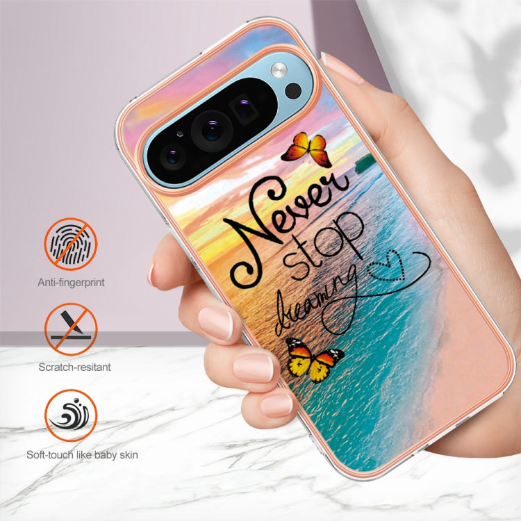 For Google Pixel 9 / 9 Pro Electroplating IMD TPU Phone Case(Dream Butterfly) - Google Cases by PMC TechLife | Online Shopping South Africa | PMC TechLife | Buy Now Pay Later Mobicred