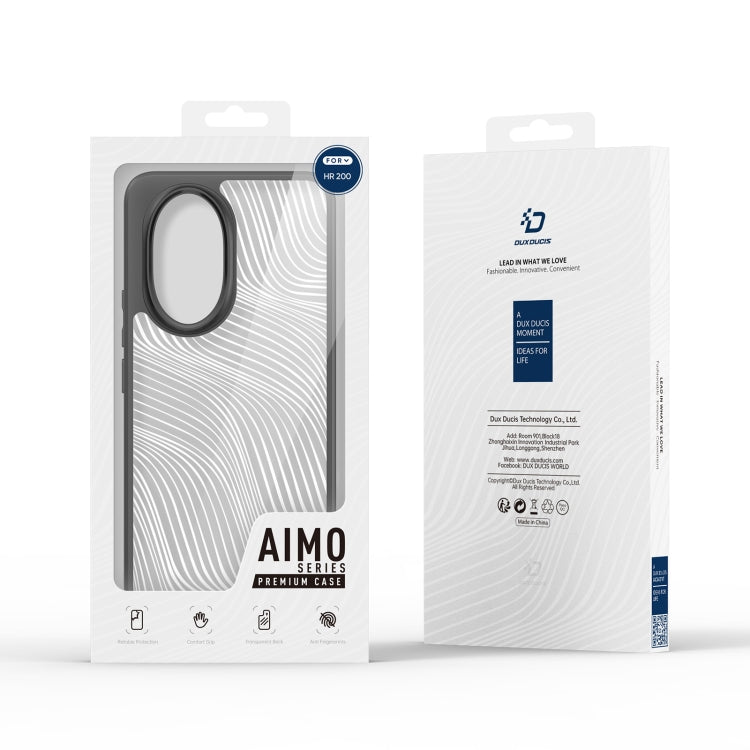 For Honor 200 DUX DUCIS Aimo Series TPU + PC Frosted Feel Phone Case(Black) - Honor Cases by DUX DUCIS | Online Shopping South Africa | PMC Jewellery | Buy Now Pay Later Mobicred