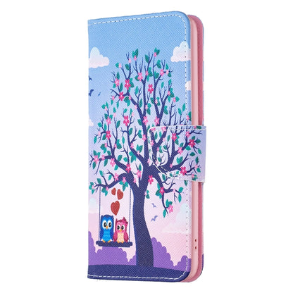 For Xiaomi Redmi 13C Colored Drawing Pattern Leather Phone Case(Owl) - 13C Cases by PMC Jewellery | Online Shopping South Africa | PMC Jewellery | Buy Now Pay Later Mobicred