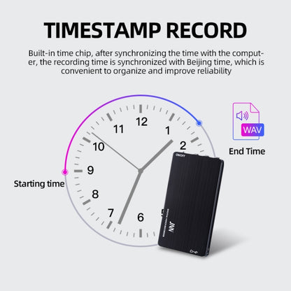 JNN M2 Ultra-thin HD Noise Reduction Intelligent Control Voice Voice Recorder, Capacity:32GB(Black) - Other Style by JNN | Online Shopping South Africa | PMC Jewellery | Buy Now Pay Later Mobicred