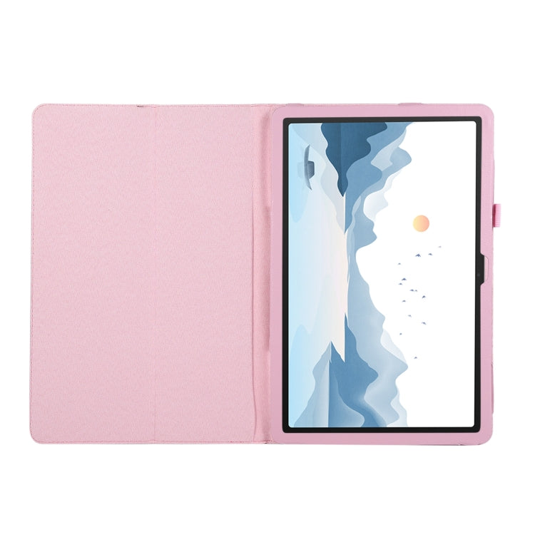 For Lenovo Xiaoxin Pad 11 2024 / M11 Litchi Texture Leather Tablet Case(Pink) - Lenovo by PMC Jewellery | Online Shopping South Africa | PMC Jewellery | Buy Now Pay Later Mobicred