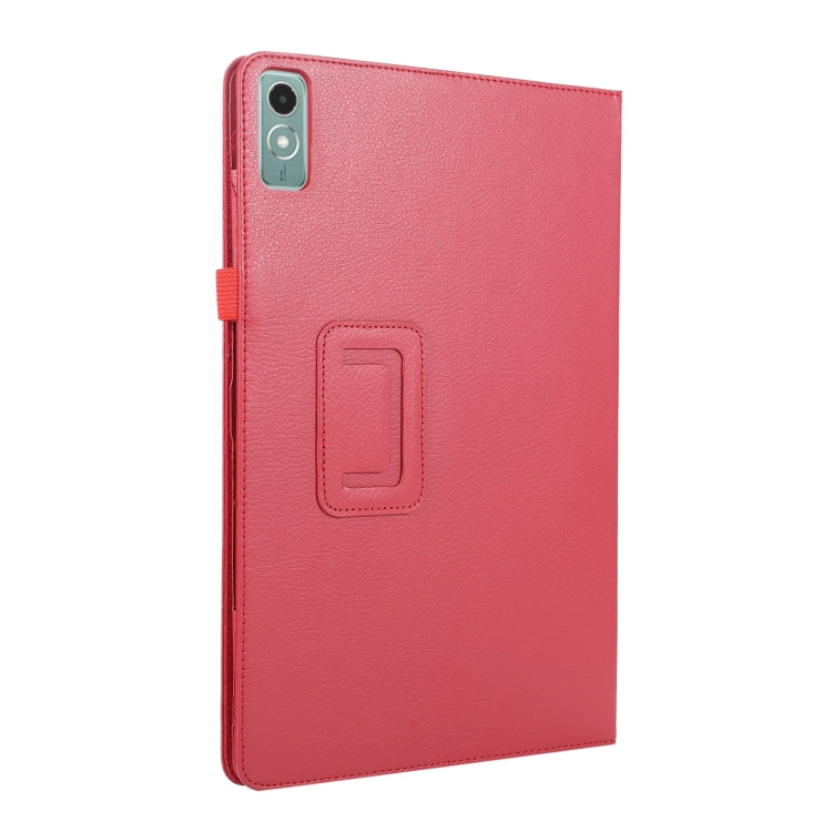For Lenovo Xiaoxin Pad 11 2024 / M11 Litchi Texture Leather Tablet Case(Red) - Lenovo by PMC Jewellery | Online Shopping South Africa | PMC Jewellery | Buy Now Pay Later Mobicred