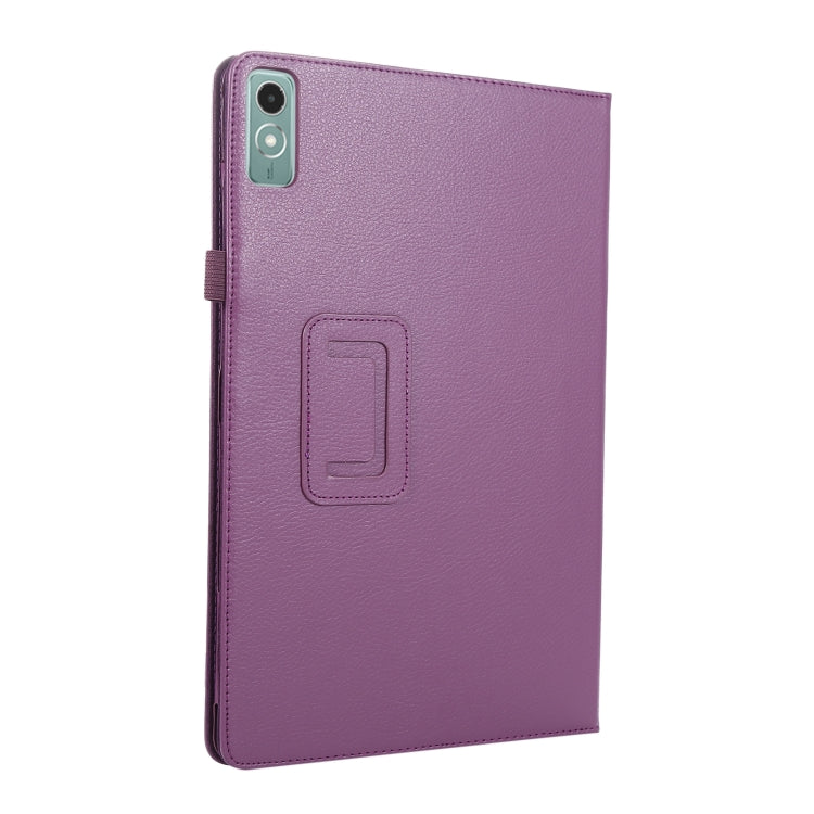 For Lenovo Xiaoxin Pad 11 2024 / M11 Litchi Texture Leather Tablet Case(Purple) - Lenovo by PMC Jewellery | Online Shopping South Africa | PMC Jewellery | Buy Now Pay Later Mobicred