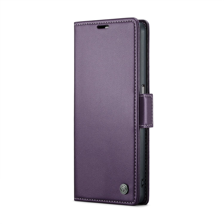 For OPPO A57 4G Global/A57s 4G Global CaseMe 023 Butterfly Buckle Litchi Texture RFID Anti-theft Leather Phone Case(Pearly Purple) - OPPO Cases by CaseMe | Online Shopping South Africa | PMC Jewellery | Buy Now Pay Later Mobicred