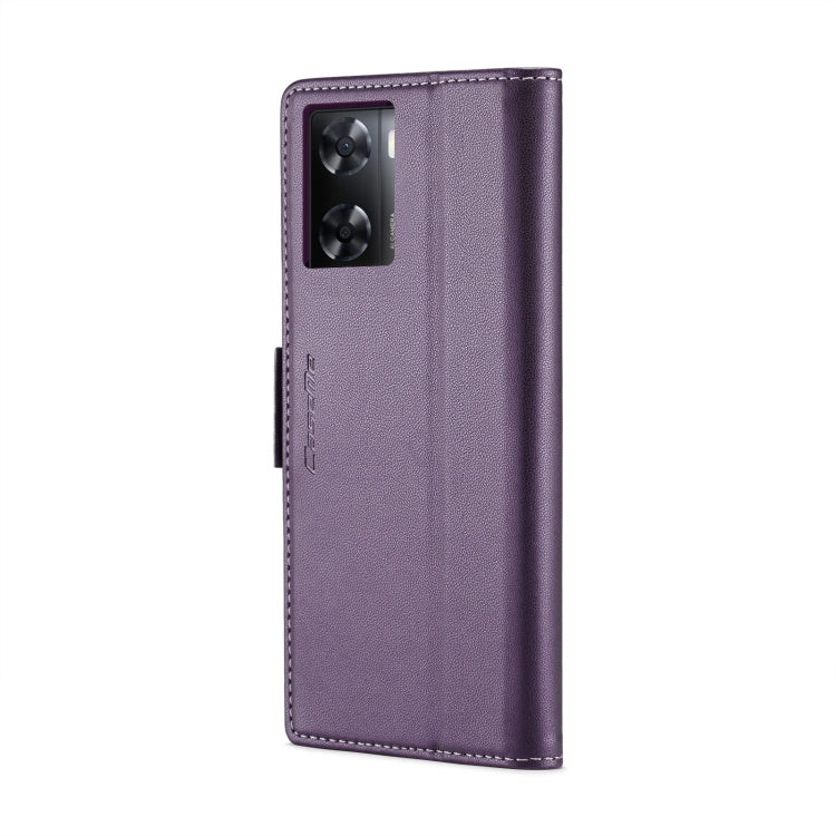 For OPPO A77 4G Global / A57e 4G CaseMe 023 Butterfly Buckle Litchi Texture RFID Anti-theft Leather Phone Case(Pearly Purple) - OPPO Cases by CaseMe | Online Shopping South Africa | PMC Jewellery | Buy Now Pay Later Mobicred