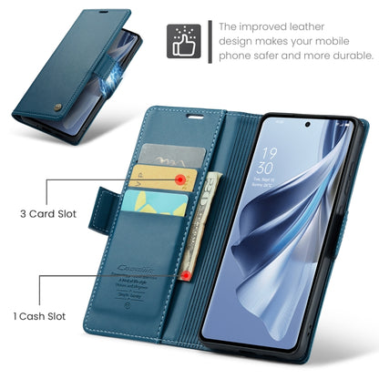 For OPPO Reno10 5G Global／Reno10 Pro Global CaseMe 023 Butterfly Buckle Litchi Texture RFID Anti-theft Leather Phone Case(Blue) - OPPO Cases by CaseMe | Online Shopping South Africa | PMC Jewellery | Buy Now Pay Later Mobicred