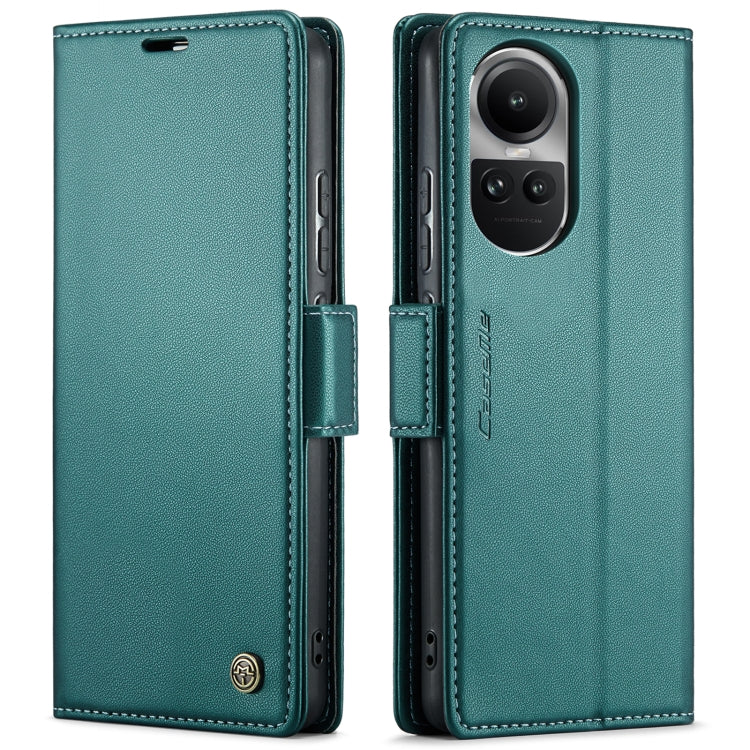 For OPPO Reno10 5G Global／Reno10 Pro Global CaseMe 023 Butterfly Buckle Litchi Texture RFID Anti-theft Leather Phone Case(Pearly Blue) - OPPO Cases by CaseMe | Online Shopping South Africa | PMC Jewellery | Buy Now Pay Later Mobicred