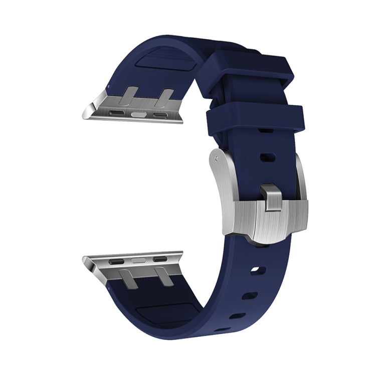 AP Silicone Watch Band For Apple Watch Ultra 2 49mm(Silver Blue) - Watch Bands by PMC TechLife | Online Shopping South Africa | PMC TechLife