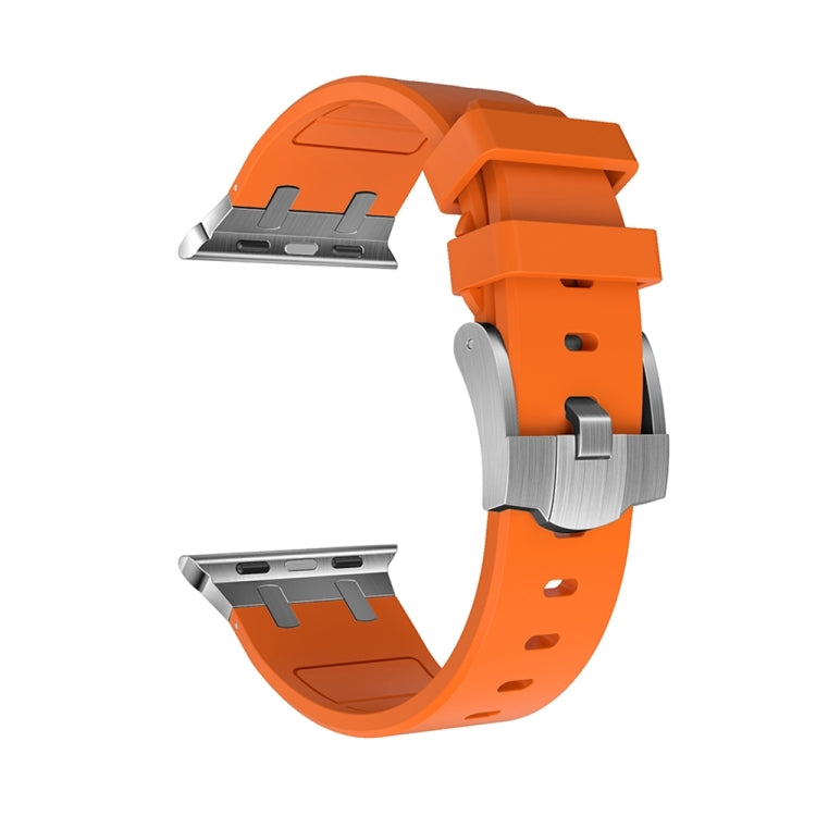 AP Silicone Watch Band For Apple Watch Ultra 2 49mm(Silver Orange) - Watch Bands by PMC TechLife | Online Shopping South Africa | PMC TechLife