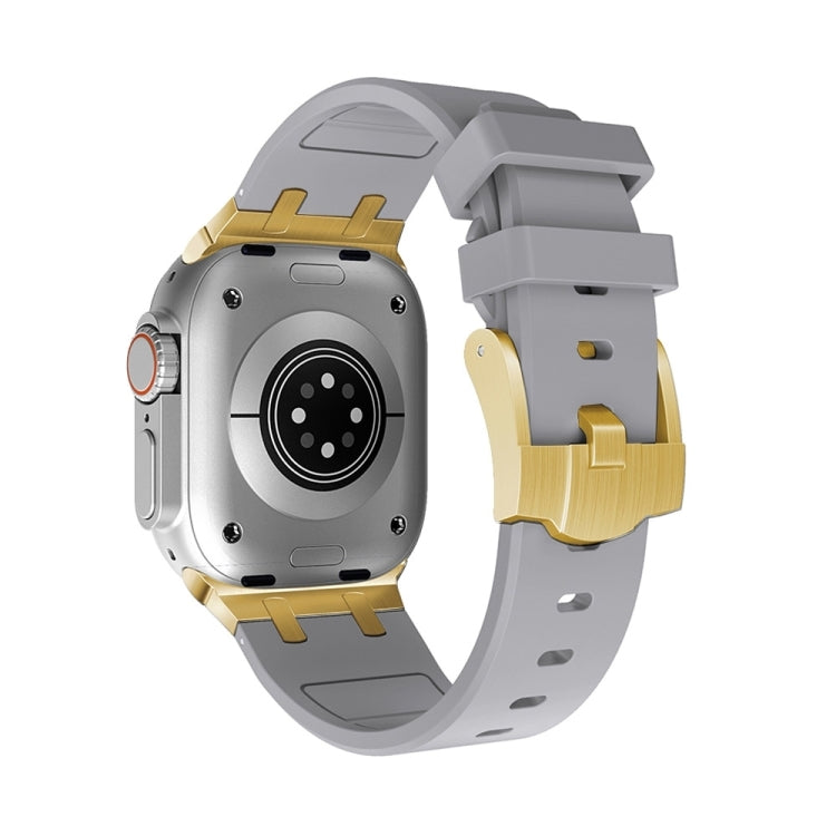 AP Silicone Watch Band For Apple Watch Series 10 46mm(Gold Grey) - free shipping - PMC TechLife - Order now!