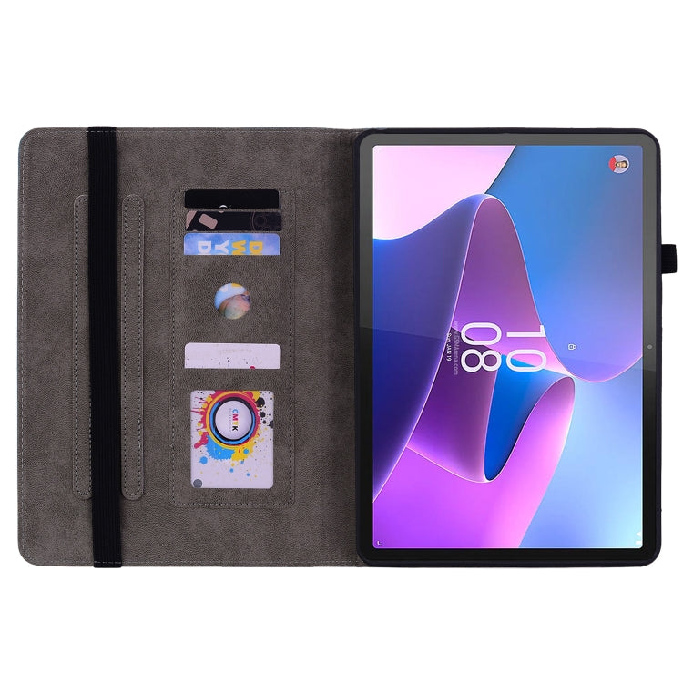 For Lenovo Tab P11 Gen 2 11.5 Butterfly Rose Embossed Leather Tablet Case(Red) - Lenovo by PMC TechLife | Online Shopping South Africa | PMC TechLife | Buy Now Pay Later Mobicred
