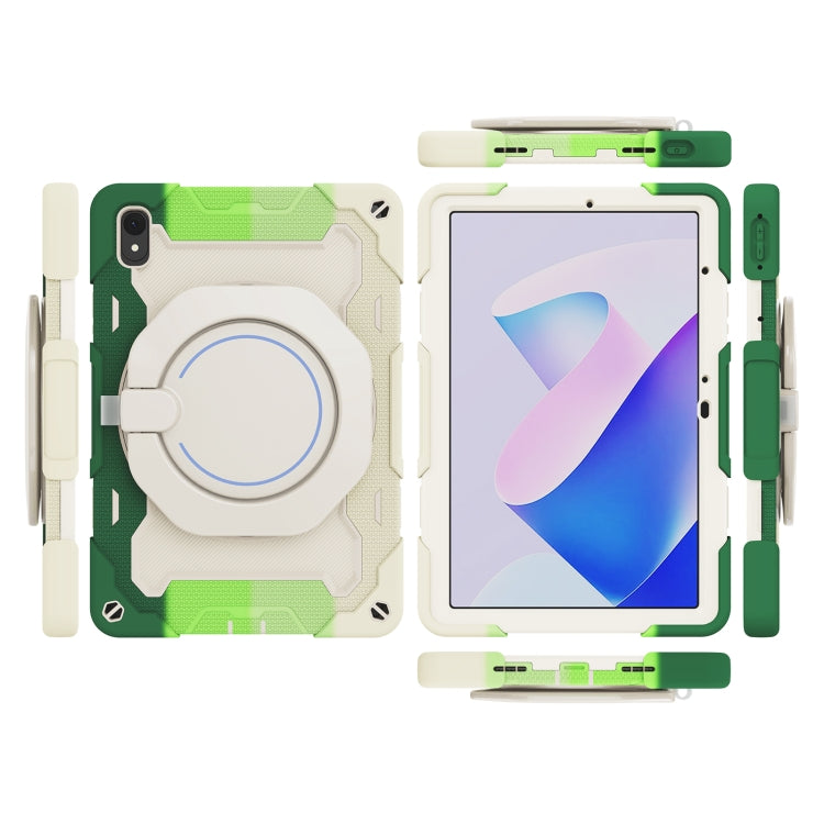 For Huawei MatePad 11 2023 Armor Contrast Color Silicone + PC Tablet Case(Colorful Green) - Huawei by PMC TechLife | Online Shopping South Africa | PMC TechLife | Buy Now Pay Later Mobicred