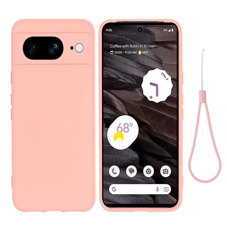 For Google Pixel 8 Pure Color Liquid Silicone Shockproof Phone Case(Pink) - free shipping - PMC TechLife - Order now!