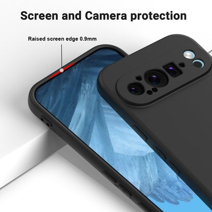 For Google Pixel 9 Pro XL Pure Color Liquid Silicone Shockproof Phone Case(Black) - Google Cases by PMC Jewellery | Online Shopping South Africa | PMC Jewellery | Buy Now Pay Later Mobicred