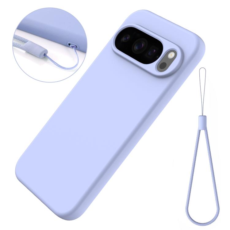 For Google Pixel 10 Pro Pure Color Liquid Silicone Shockproof Phone Case(Purple) - free shipping - PMC TechLife - Order now!