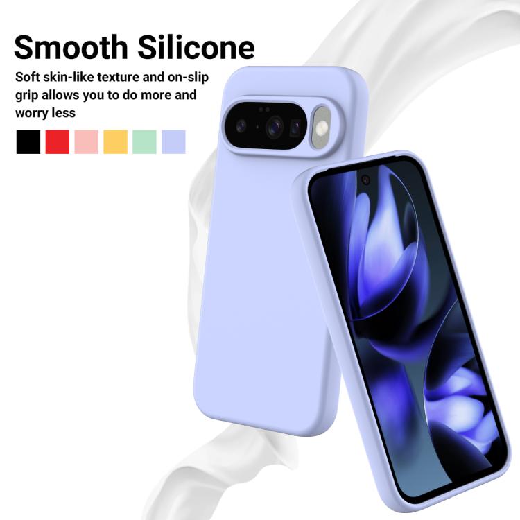 For Google Pixel 10 Pure Color Liquid Silicone Shockproof Phone Case(Purple) - free shipping - PMC TechLife - Order now!