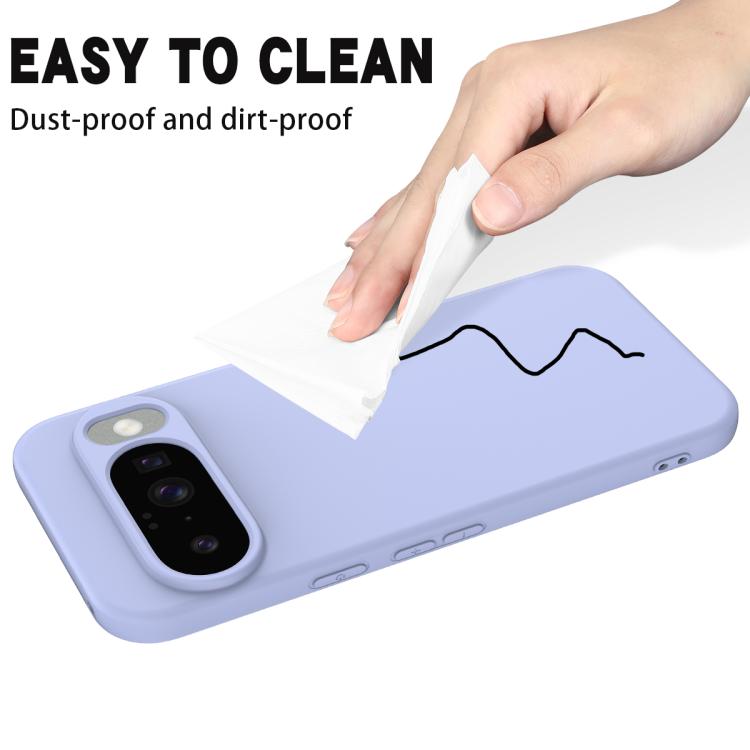 For Google Pixel 10 Pure Color Liquid Silicone Shockproof Phone Case(Purple) - free shipping - PMC TechLife - Order now!