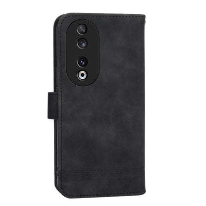 For Honor 90 5G Dierfeng Dream Line TPU + PU Leather Phone Case(Black) - Honor Cases by PMC Jewellery | Online Shopping South Africa | PMC Jewellery | Buy Now Pay Later Mobicred