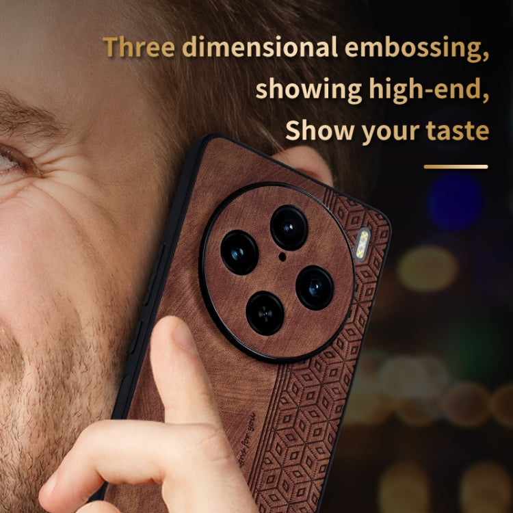 For vivo X100 Pro AZNS 3D Embossed Skin Feel Phone Case(Black) - X100 Pro Cases by AZNS | Online Shopping South Africa | PMC TechLife