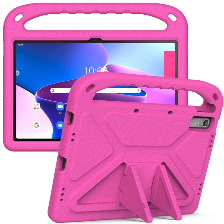 For Lenovo Tab P11 Gen 2 11.5 Handle EVA Shockproof Tablet Case with Holder(Rose Red) - free shipping - PMC TechLife - Order now!