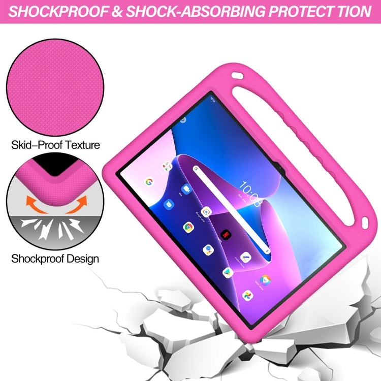 For Lenovo Tab P11 Gen 2 11.5 Handle EVA Shockproof Tablet Case with Holder(Rose Red) - free shipping - PMC TechLife - Order now!