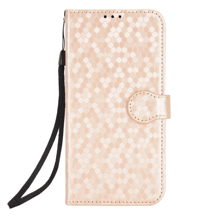 For Google Pixel 9 Pro XL Honeycomb Dot Texture Leather Phone Case(Gold) - Google Cases by PMC TechLife | Online Shopping South Africa | PMC TechLife | Buy Now Pay Later Mobicred