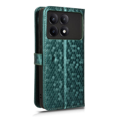 For Xiaomi Redmi K70 5G / K70 Pro 5G Honeycomb Dot Texture Leather Phone Case(Green) - K70 Pro Cases by PMC Jewellery | Online Shopping South Africa | PMC Jewellery | Buy Now Pay Later Mobicred