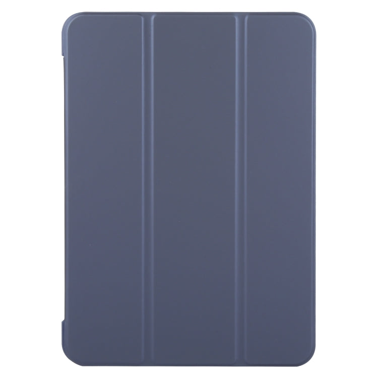 For iPad Air 11 2024 GEBEI 3-folding Holder Shockproof Flip Leather Tablet Case(Dark Blue) - iPad Air 11 2024 Cases by GEBEI | Online Shopping South Africa | PMC TechLife | Buy Now Pay Later Mobicred