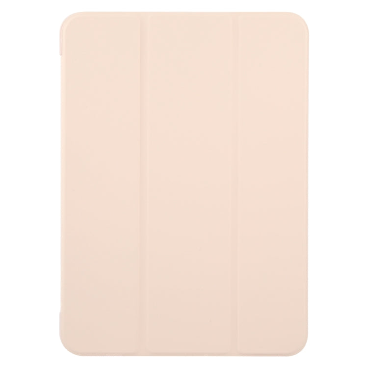 For iPad Pro 13 2024 GEBEI 3-folding Holder Shockproof Flip Leather Tablet Case(Pink) - iPad Pro 13 2024 Cases by GEBEI | Online Shopping South Africa | PMC Jewellery | Buy Now Pay Later Mobicred