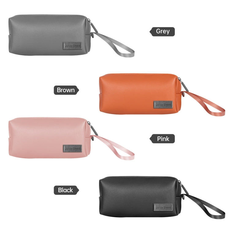 Waterproof PU Leather Laptop Accessory Bag(Black) - Other by PMC TechLife | Online Shopping South Africa | PMC TechLife | Buy Now Pay Later Mobicred