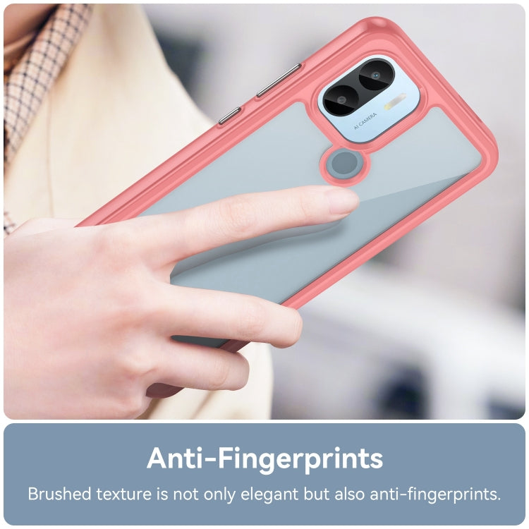 For Xiaomi Poco C50 Colorful Series Acrylic Hybrid TPU Phone Case(Red) - Xiaomi Cases by PMC TechLife | Online Shopping South Africa | PMC TechLife | Buy Now Pay Later Mobicred