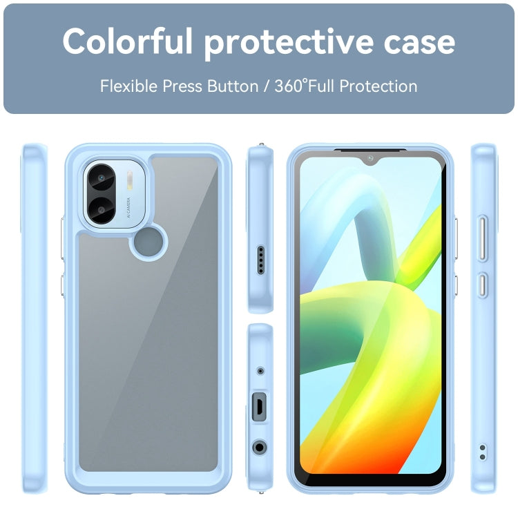 For Xiaomi Poco C51 Colorful Series Acrylic Hybrid TPU Phone Case(Blue) - Xiaomi Cases by PMC TechLife | Online Shopping South Africa | PMC TechLife | Buy Now Pay Later Mobicred