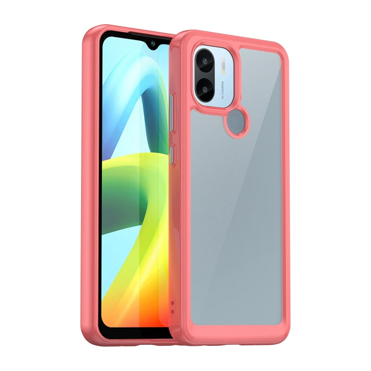 For Xiaomi Poco C51 Colorful Series Acrylic Hybrid TPU Phone Case(Red) - Xiaomi Cases by PMC TechLife | Online Shopping South Africa | PMC TechLife | Buy Now Pay Later Mobicred