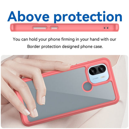 For Xiaomi Poco C51 Colorful Series Acrylic Hybrid TPU Phone Case(Red) - Xiaomi Cases by PMC Jewellery | Online Shopping South Africa | PMC Jewellery | Buy Now Pay Later Mobicred