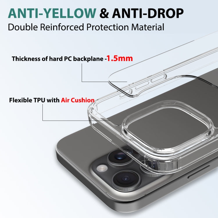 For iPhone 16 Pro Max Scratchproof Acrylic TPU Phone Case(Transparent) - iPhone 16 Pro Max Cases by PMC TechLife | Online Shopping South Africa | PMC TechLife | Buy Now Pay Later Mobicred