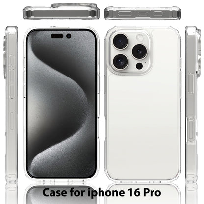 For iPhone 16 Pro Scratchproof Acrylic TPU Phone Case(Black) - iPhone 16 Pro Cases by PMC Jewellery | Online Shopping South Africa | PMC Jewellery | Buy Now Pay Later Mobicred