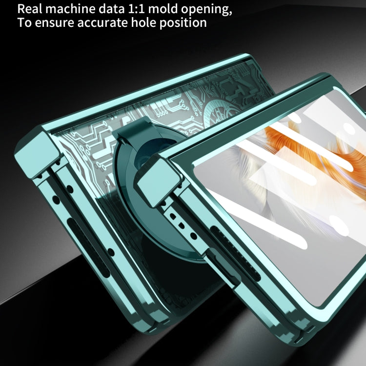For Huawei Mate X3 Mechanical Legend Integrated Electroplating All-inclusive Phone Case(Silver) - Huawei Cases by PMC TechLife | Online Shopping South Africa | PMC TechLife | Buy Now Pay Later Mobicred