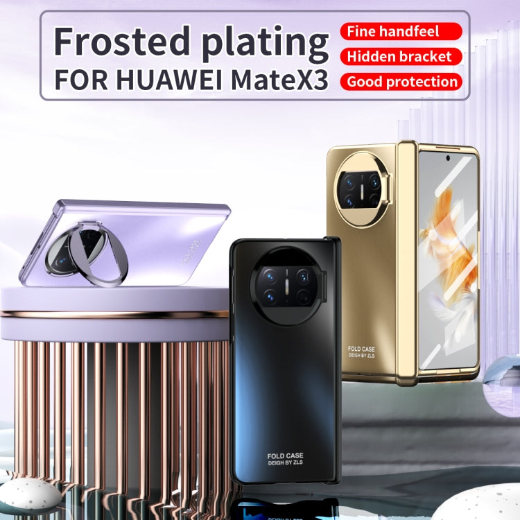 For Huawei Mate X3 Sub-plating Frame PC Phone Case(Gold) - Huawei Cases by PMC TechLife | Online Shopping South Africa | PMC TechLife | Buy Now Pay Later Mobicred