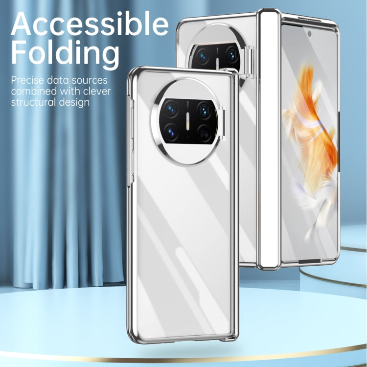 For Huawei Mate X3 Integrated Electroplating PC Folding Phone Case with Hinge(Gold) - Huawei Cases by PMC TechLife | Online Shopping South Africa | PMC TechLife | Buy Now Pay Later Mobicred