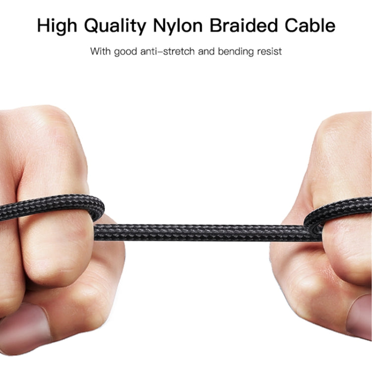 YESIDO CA106 1.2m 2.4A USB to 8 Pin OD0.6 Charging Data Cable(Black) - Normal Style Cable by Yesido | Online Shopping South Africa | PMC Jewellery | Buy Now Pay Later Mobicred