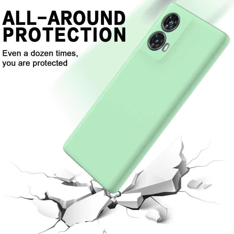 For Motorola Moto G85 Solid Color Liquid Silicone Dropproof Full Coverage Phone Case(Green) - free shipping - PMC TechLife - Order now!